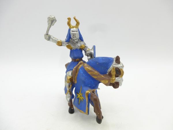 Tournament knight with mace (blue) - great figure, German maker