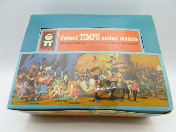Timpo Toys Händlerkarton / Schüttbox mit 8 Apachen