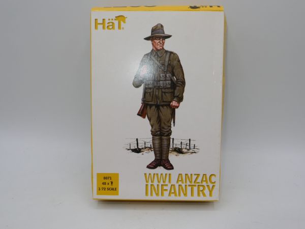 HäT 1:72 WW I Anzac Infantry, No. 8071, box with traces of storage