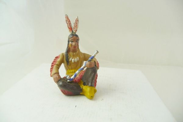 Leyla Indian sitting with pipe of peace - very good condition, see photos
