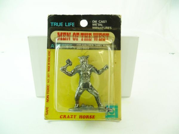 Lone Star Die Cast Men of the West Metal Miniatures "Crazy Horse" - orig. packing