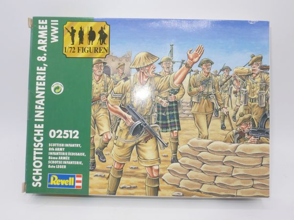 Revell 1:72 Scottish Infantry 8th Army, No. 2512 - orig. packaging, sealed box