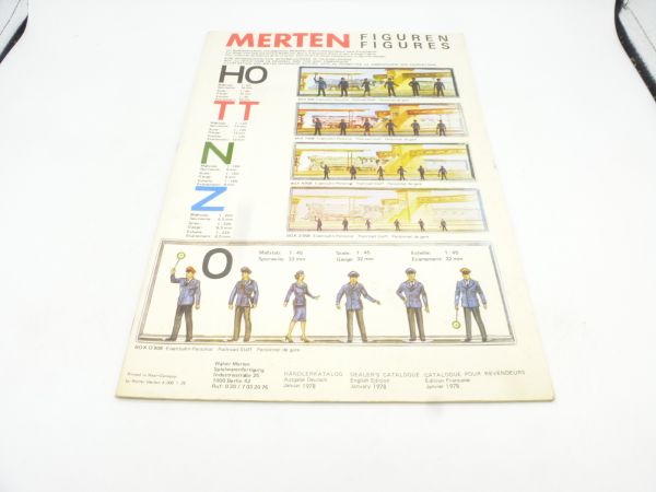 Merten Katalog (H0, TT, N, Z), Januar 1978, 30 Seiten