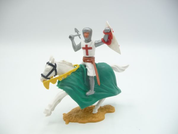 Timpo Toys Crusader 2nd version riding with battleaxe
