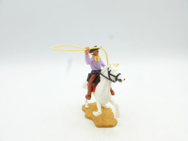 Timpo Toys Cowboy riding with lasso