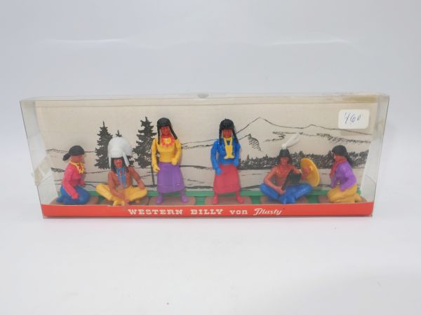 Plasty Blister box with 6 Indians from the Western Billy series