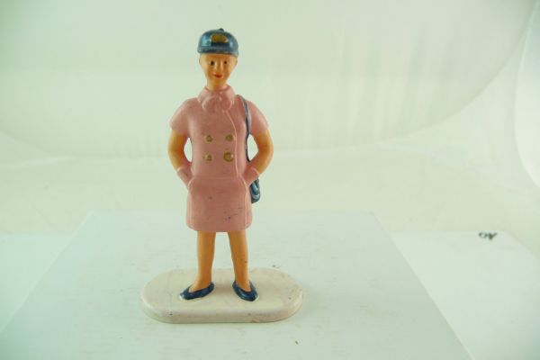 Stewardess standing, Air France merchandising figure by Elastolin - rare