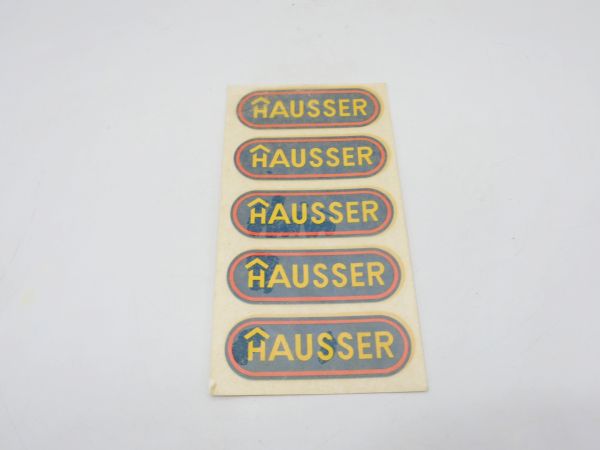 5 Hausser stickers, 7 cm width - originals