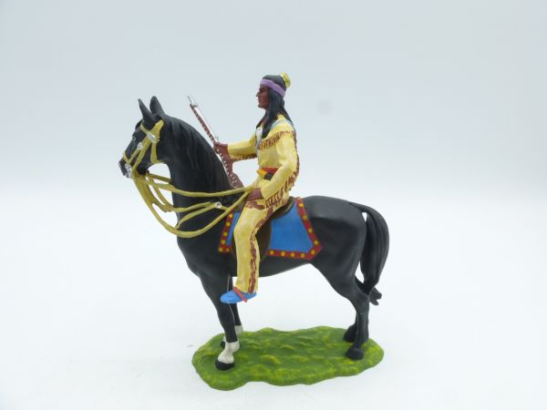 Preiser 7 cm Winnetou on horseback, No. 7551 - orig. packaging, brand new