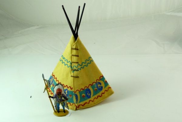 Merten Zelt aus Stoff für Indianer (ohne Figur) für 4 cm Figuren