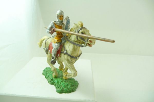 Elastolin 7 cm Norman rider with lance, No. 8867, painting 2 - see photos