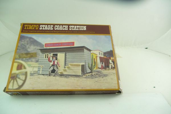 Timpo Toys Stage Coach Station, Ref. No. 265 - orig. packaging, complete, very good condition