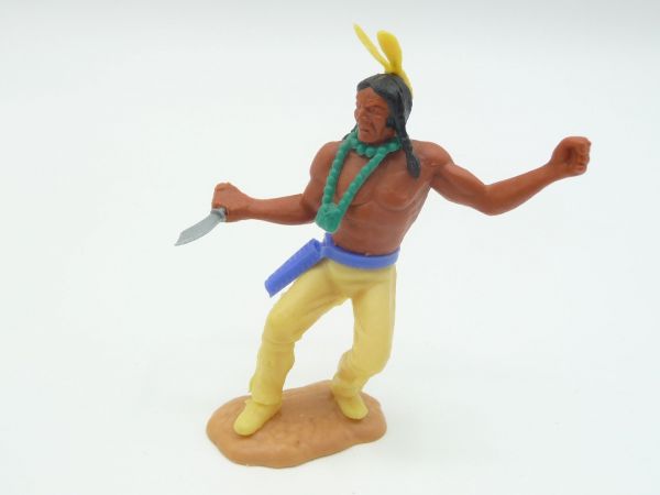 Timpo Toys Indianer 3. Version (Variante) mit Messer - seltenes Unterteil