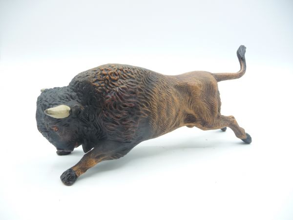 Elastolin Composition Bison jumping - great painting, very good condition