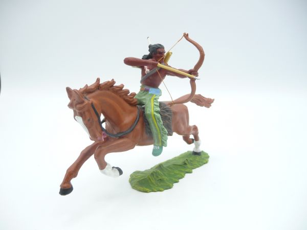 Preiser 7 cm Indianer zu Pferd, Bogen seitlich, Nr. 6550 - ladenneu