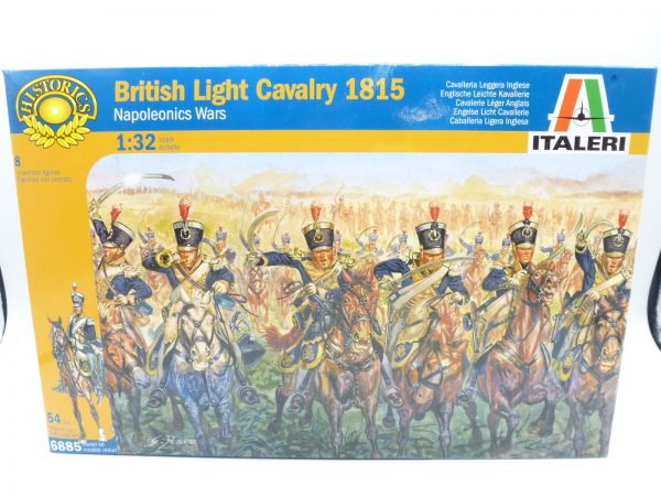 Italeri 1:32 British Light Cavalry 1815, No. 6885 - orig. packaging, on cast