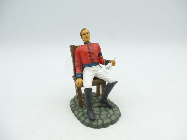 Germania Officer sitting on chair, No. 77127 (7 cm height)