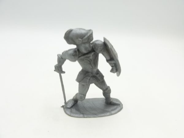Domplast Manurba Knight defending with sword + shield - unpainted
