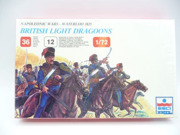 Esci 1:72 British Light Dragoons, No. 230 - orig. packaging, parts/figures on cast