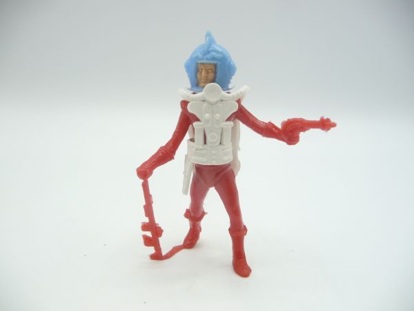 Cherilea Astronaut, red, white waistcoat, blue helmet - extremely early figure