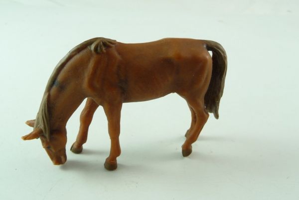 Elastolin Horse grazing - light-brown - nice painting