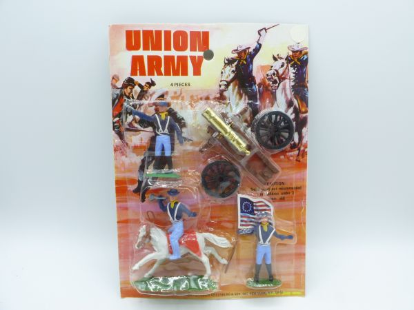 Union Army Set (1 Reiter, 2 Fußer + Kanone) - OVP