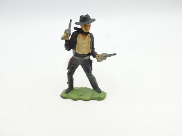 Britains Swoppets Cowboy standing with 2 pistols (made in HK)