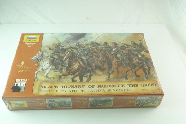 Zvezda 1:72 Black Hussars of Frederick the Great, 18th century, No. 8079 - orig. packing