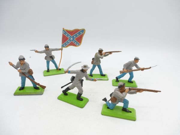 Britains Deetail Southerners on foot (6 figures) - nice group / set