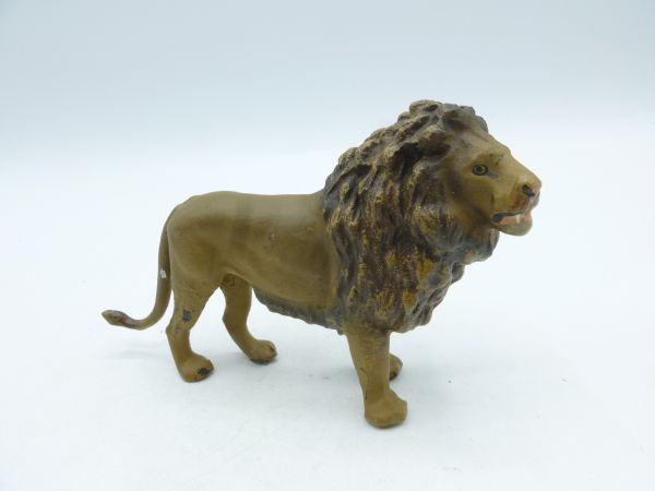 Lineol Lion standing - good condition, marginal loss of colour