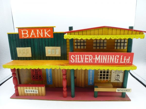 Vero Holzhäuserzeile (Bank, Silver Mining Ltd., Magazin)