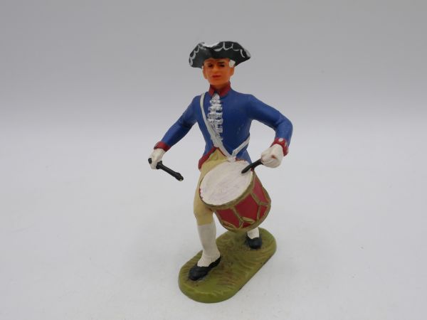 Elastolin 7 cm Prussians: Drummer marching, No. 9154 - early figure
