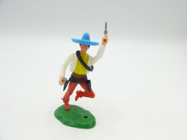 Elastolin 5,4 cm Mexican running, firing wild with 2 pistols