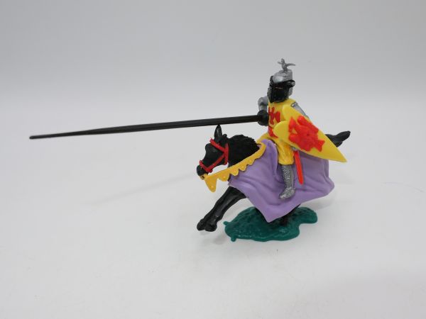 Timpo Toys Visor knight yellow/orange with black lance