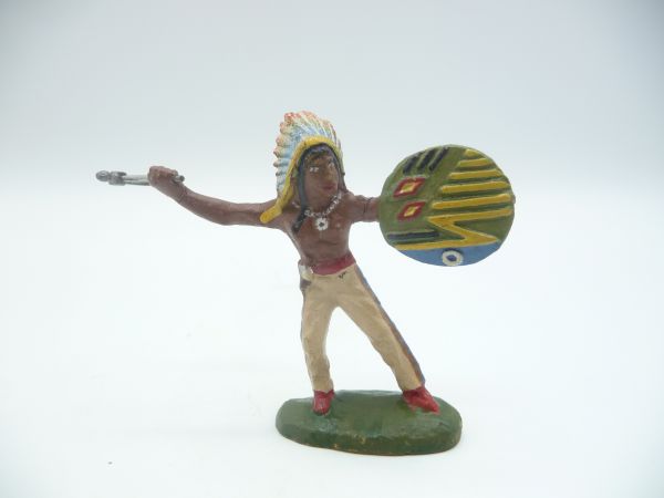 Tipple Topple Indianer Tomahawk werfend - tolle Figur, sehr guter Zustand