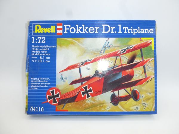 Revell 1:72 Fokker Dr.1 Triplane, Nr. 04116 - OVP