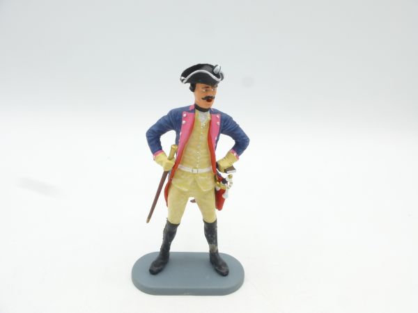 Preiser 7 cm Prussians 1756 Inf. Regt. No. 7, non-commissioned officer standing