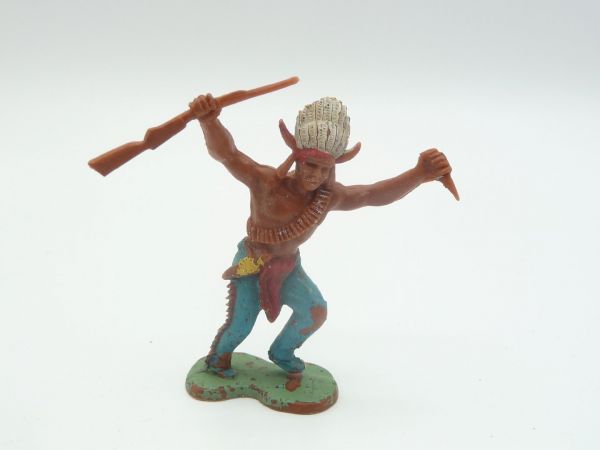 Crescent Toys Indian with rifle + knife