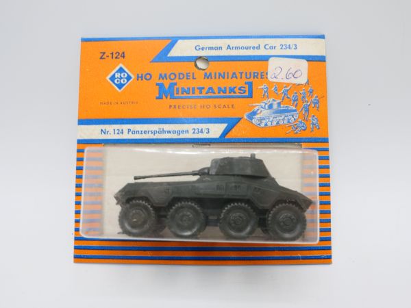 Roco Minitanks Armoured scout car 234/3, No. 124 - orig. packaging