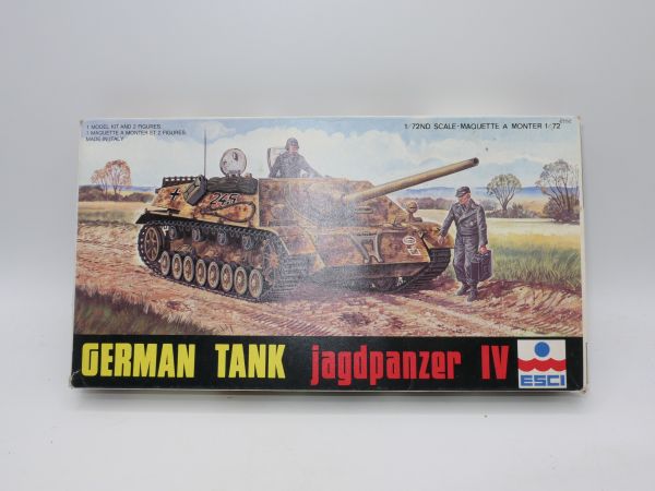 Esci German Tank Jagdpanzer IV, No. 8012 - orig. packaging, on cast