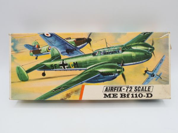 Airfix ME BF 110-D, No. 286 - orig. packaging, on cast, rare old box