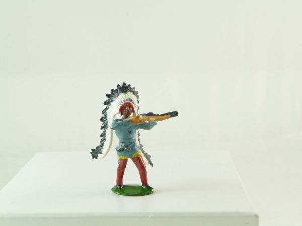 Merten Metall Indian chief firing with rifle