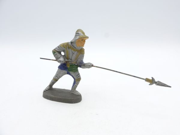 Elastolin compound Knight advancing with lance - very good condition