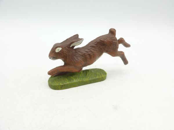 Elastolin Masse Field hare jumping - great figure, unused, no cracks