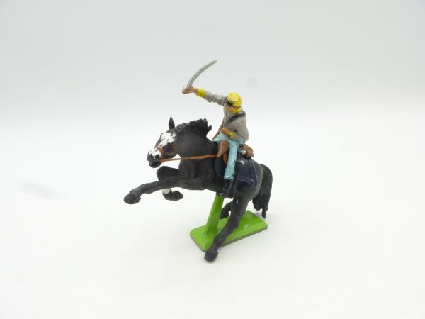 Britains Deetail Confederate Army soldier riding, storming with sabre