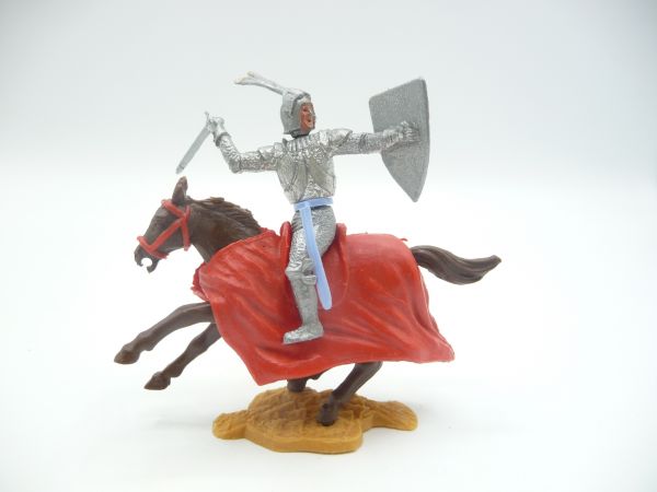 Timpo Toys Silver Knight 1st version riding with sword