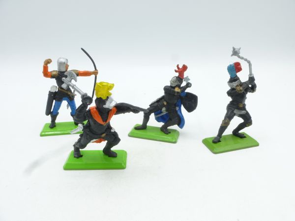 Britains Deetail Black knights (4 figures) - nice set