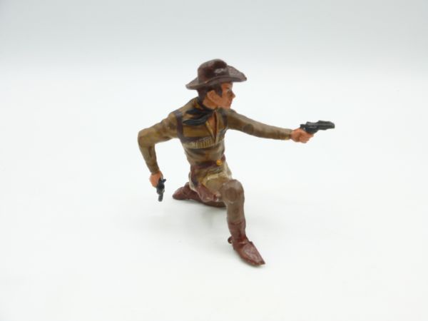 Reisler Gentleman / Cowboy kneeling with 2 pistols