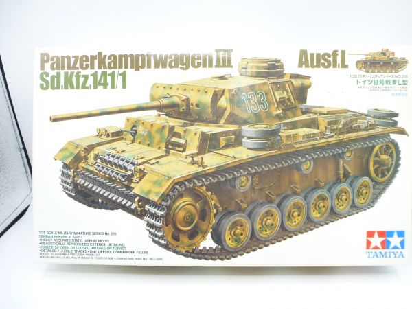 TAMIYA 1:35 German Pz.Kpfw. III Ausf. L, Sd Kfz 141/1