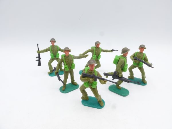 Timpo Toys Engländer 1. Version mit Stahlhelm (6 Figuren)